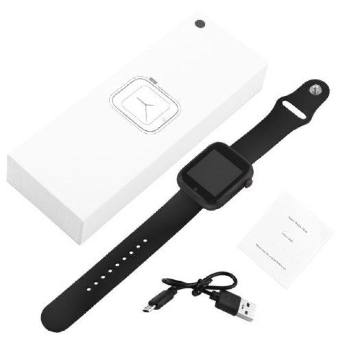 Розумний смарт годинник Smart Watch Z6 c SIM з камерою. Колір: чорний