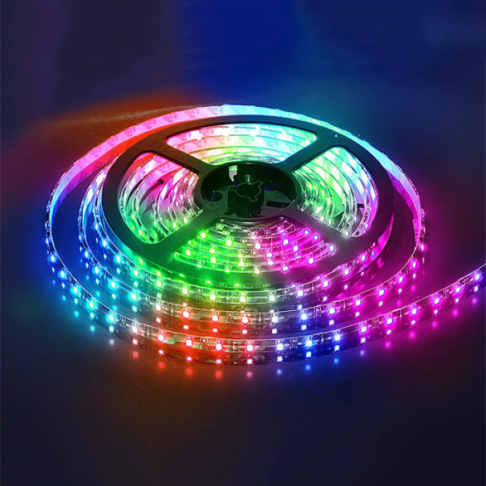 Світлодіодна стрічка SMD 5050 RGB LED 2 м IP65 з пультом та блоком живлення USB, 2м, Стрічка світлодіодна 5050