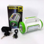 Ліхтар кемпінговий із сонячною панеллю 5158-LED-COB power bank, переносний ліхтар. Колір: зелений