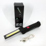 Світлодіодний ліхтар кемпінг W52 SMD + COB, червоний + білий, магніт, гачок, кемпінговий складний ліхтар