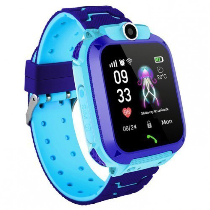 Дитячий Смарт Годинник Smart Baby Watch Q12 SIM /Bluetooth /LBS/GPS. Колір: блакитний