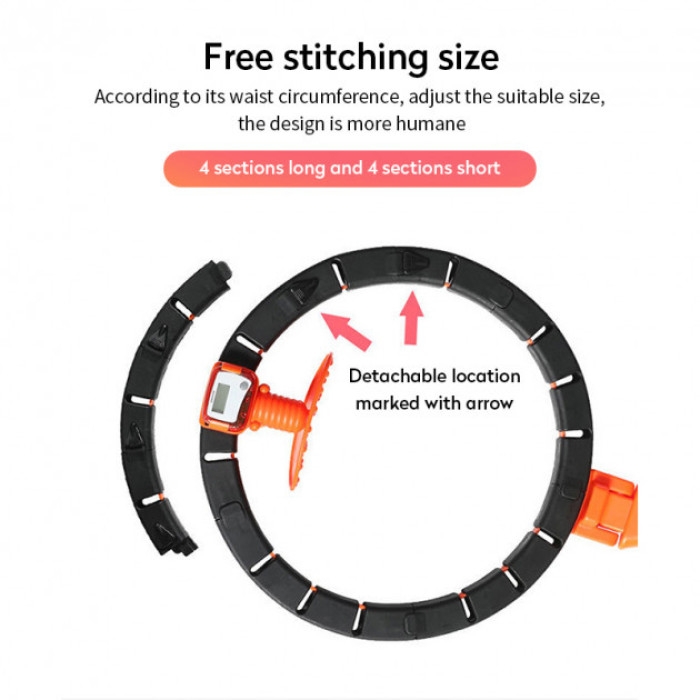 Розумний масажний обруч для схуднення живота та боків Intelligent Hula Hoop