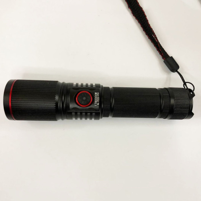 Ліхтар переносний P520-P50, ЗУ Type-C, 1x18650/3xAAA, zoom, індикація заряду, ремінець, Водонепроникний