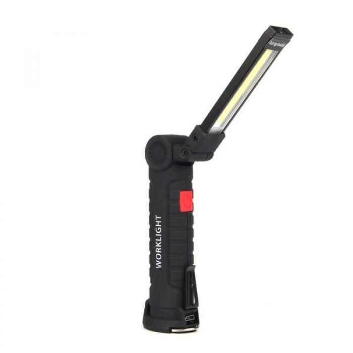 Ліхтар кемпінг W51-SMD+COB, поворот на 180º+180º, магніт, затискач, гак для підвісу, вбудований акумулятор