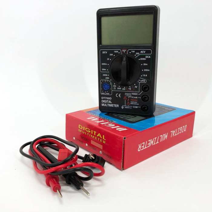 Цифровий мультиметр Digital Tech DT700D великий дисплей (зі звуком), мультиметр із захистом