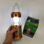 Туристичний ліхтар лампи на сонячній батареї з павером CAMPING MH-5800T (6+1 LED). Колір: коричневий