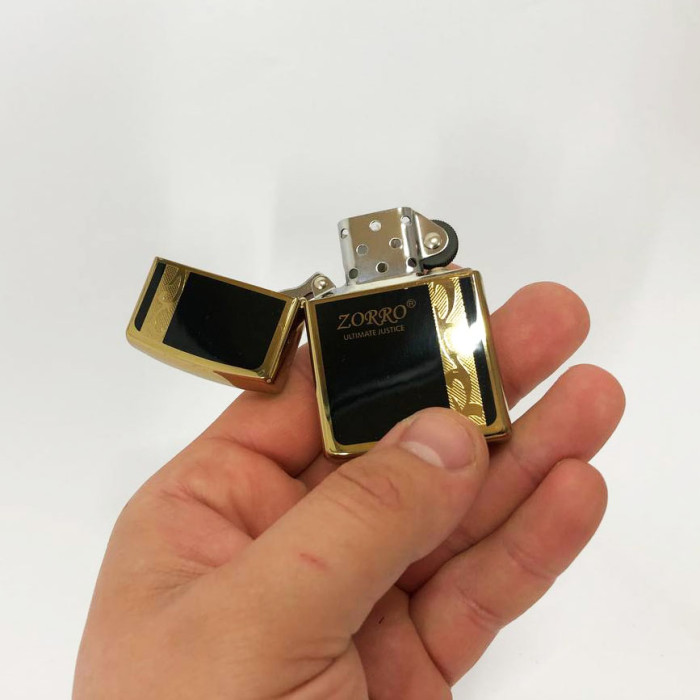 Запальничка бензинова Zorro HL-293, запальничка на день народження, запальничка у подарунковому футлярі