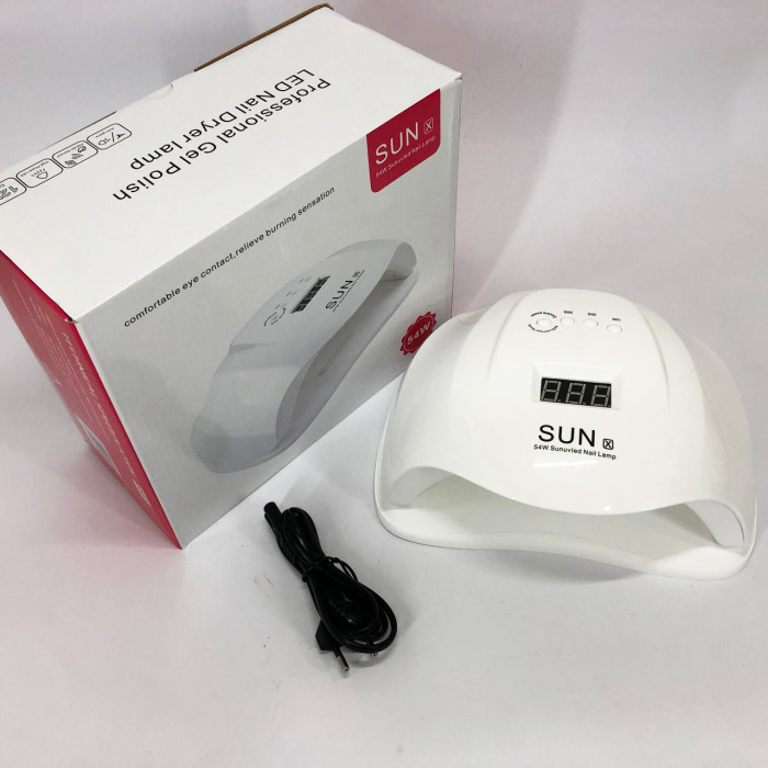 Професійна сушарка Sun X Beauty nail 54w FD 160A для нігтів, лампа для гель-лаку, Лампа майстра манікюру