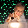 Плед, що світиться в темряві, плюшеве покривало Blanket kids Magic Star 150х100 см флісова ковдра. Колір: синій