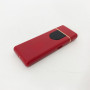 Електрозапальничка USB ZGP ABS, сенсорна електрична запальничка спіральна. Колір: червоний