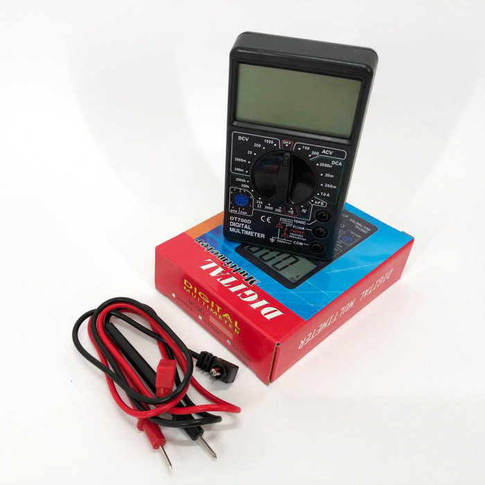 Цифровий мультиметр Digital Tech DT700D великий дисплей (зі звуком), мультиметр із захистом