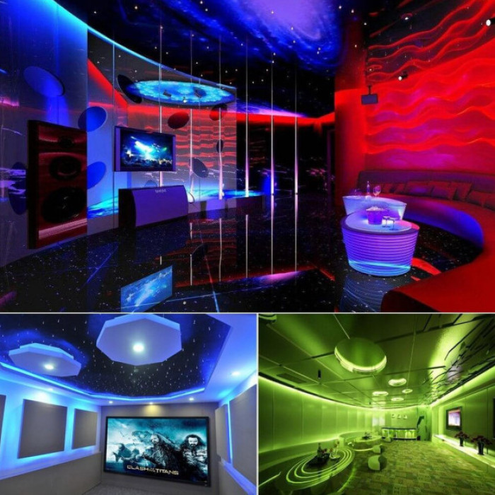 Світлодіодна стрічка SMD 5050 RGB LED 2 м IP65 з пультом та блоком живлення USB, 2м, Стрічка світлодіодна 5050
