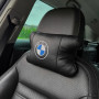 Авто подушки 2шт — набір BMW з натуральної шкіри, на підголівник у машину, Автомобільна подушка БМВ