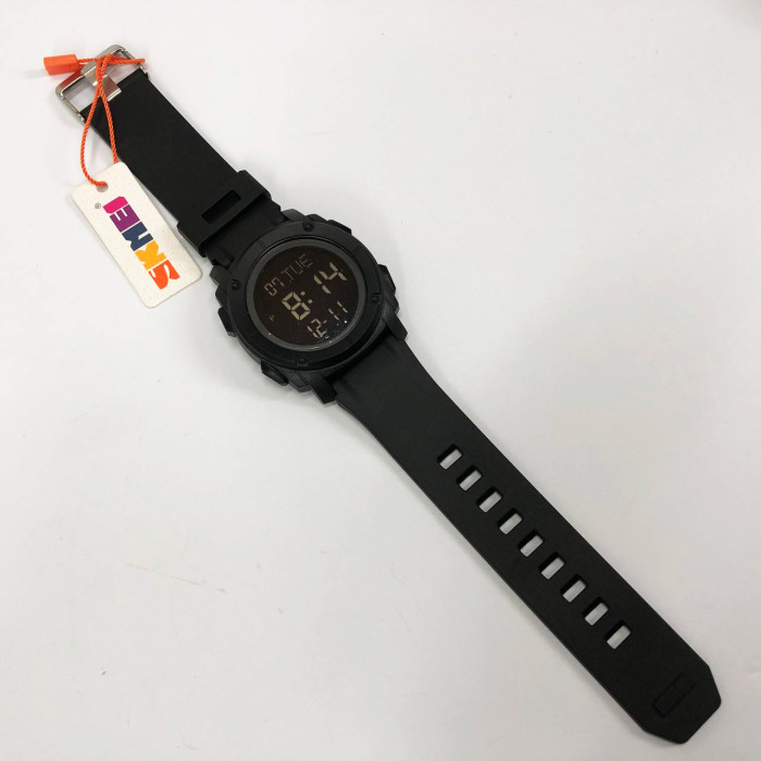 Годинник наручний чоловічий SKMEI 1853BK BLACK, армійський годинник протиударний. Колір: чорний