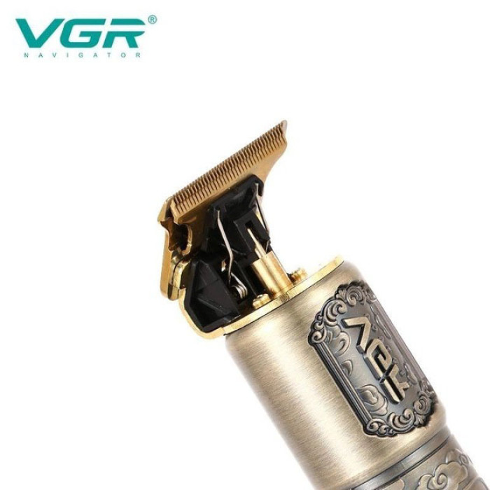 Машинка для стрижки волосся VGR V-073 акумуляторний бездротовий триммер для бороди та вусів