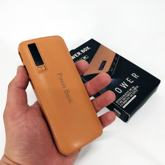 Портативний зарядний пристрій Павербанк 50000 mAh 3хUSB Power Bank Smart Tech. Колір: бежевий