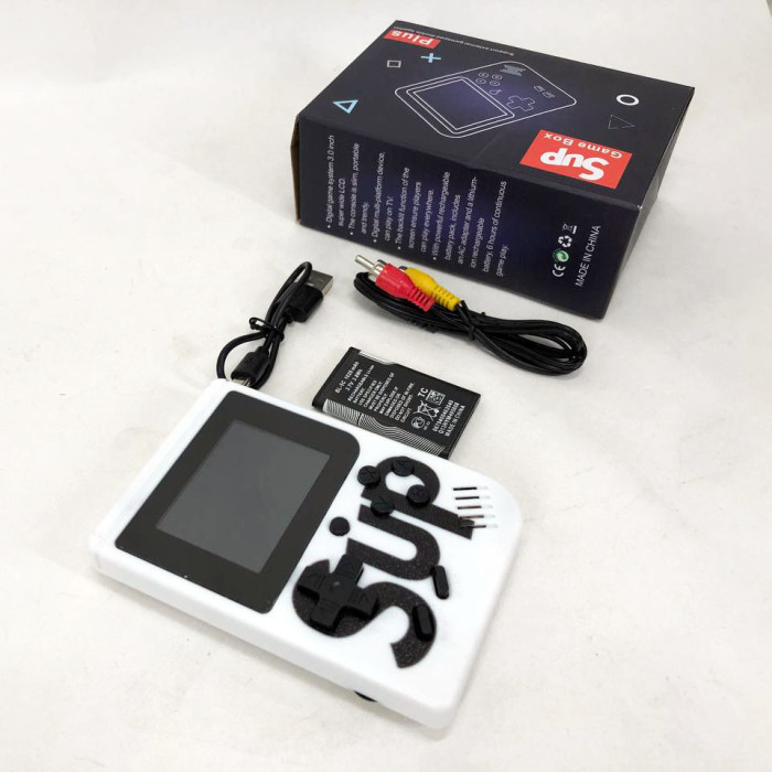 Ігрова приставка консоль Sup Game Box 500 ігор, Ретро приставка денді, Тетріс приставка. Колір: білий