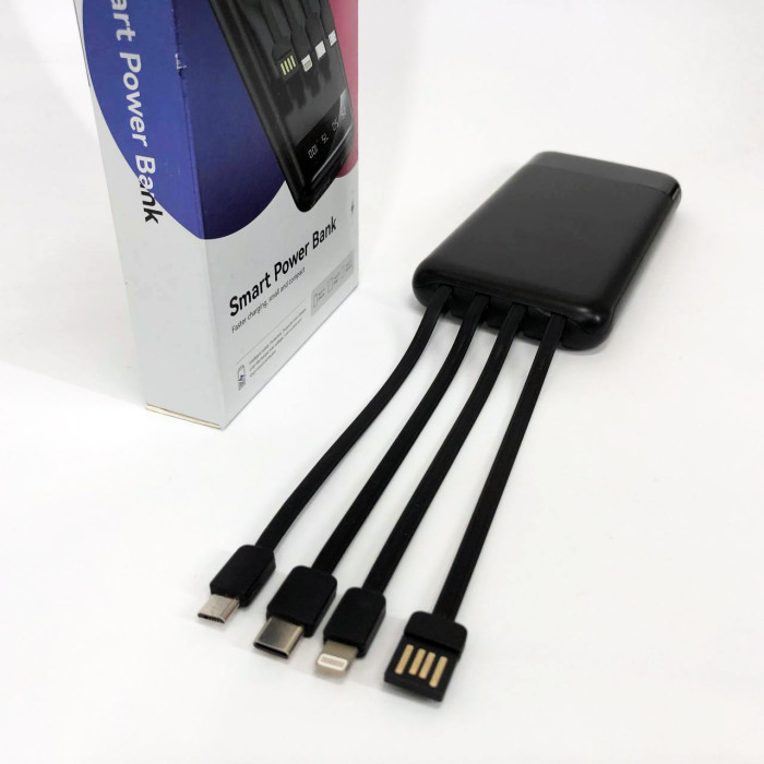 Павербанк Power Bank UKC 50000mAh Мобільна зарядка зовнішній акумулятор портативний павер. Колір: чорний