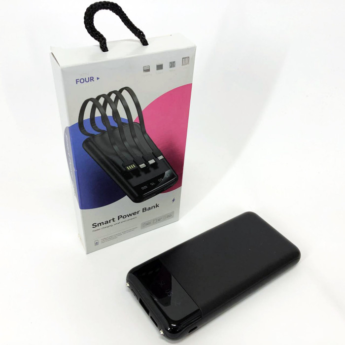 Павербанк Power Bank UKC 50000mAh Мобільна зарядка зовнішній акумулятор портативний павер. Колір: чорний