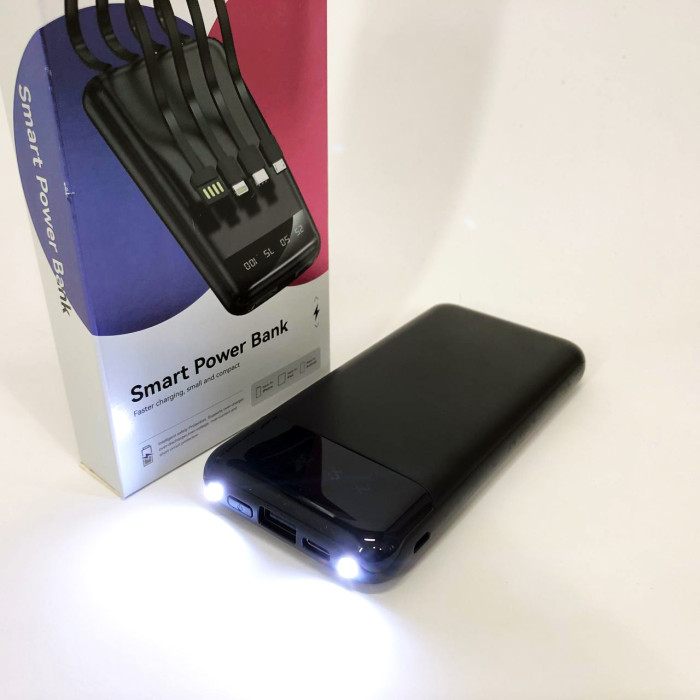 Павербанк Power Bank UKC 50000mAh Мобільна зарядка зовнішній акумулятор портативний павер. Колір: чорний