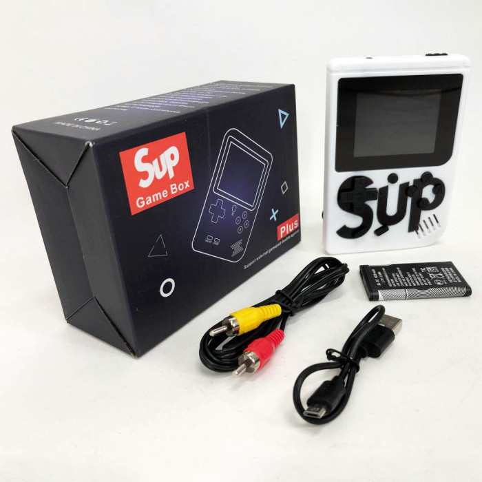 Ігрова приставка консоль Sup Game Box 500 ігор, Ретро приставка денді, Тетріс приставка. Колір: білий