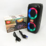 Портативна колонка TG333 2x5W з RGB підсвічуванням, гучна блютуз колонка. Колір: чорний