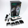 Машинка для стрижки волосся та бороди професійна VGR V-699 B з насадками та LED дисплеєм. Колір: білий
