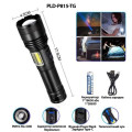 Ліхтарик PLD-P815 White Laser LED PM10-TG+COB, Ліхтарик тактичний акумуляторний ручний
