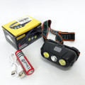Ліхтар налобний акумуляторний KX-215-LED-2COB, світлодіодний налобний ліхтар для нічних прогулянок