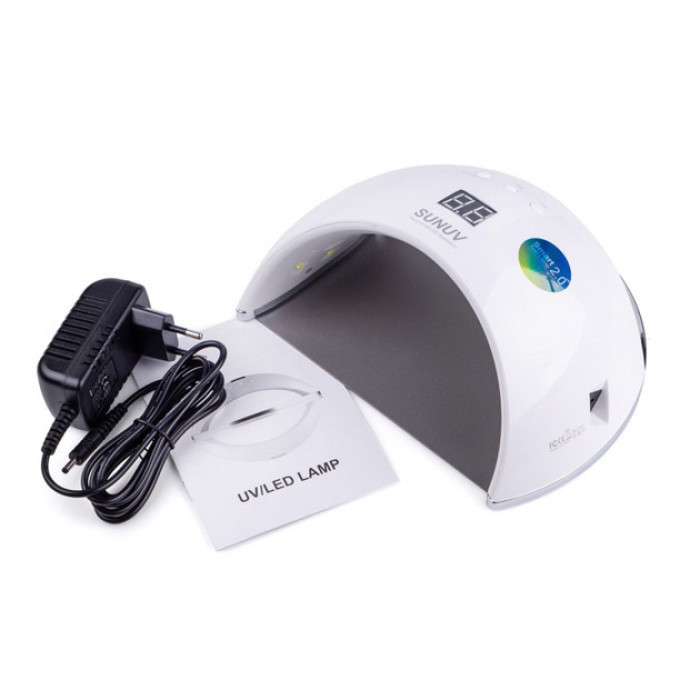 Ультрафіолетова лампа для Манікюру UV LAMP Sun 6, Світлодіодна сушарка для гель лаку. Колір: білий