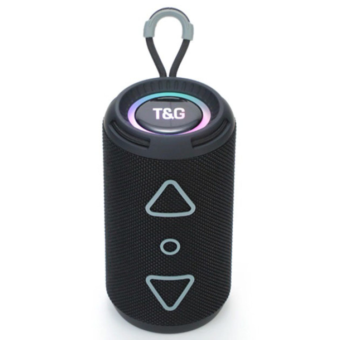 Bluetooth колонка портативна TG656 FM-радіо, акумуляторна колонка для музики. Колір: чорний