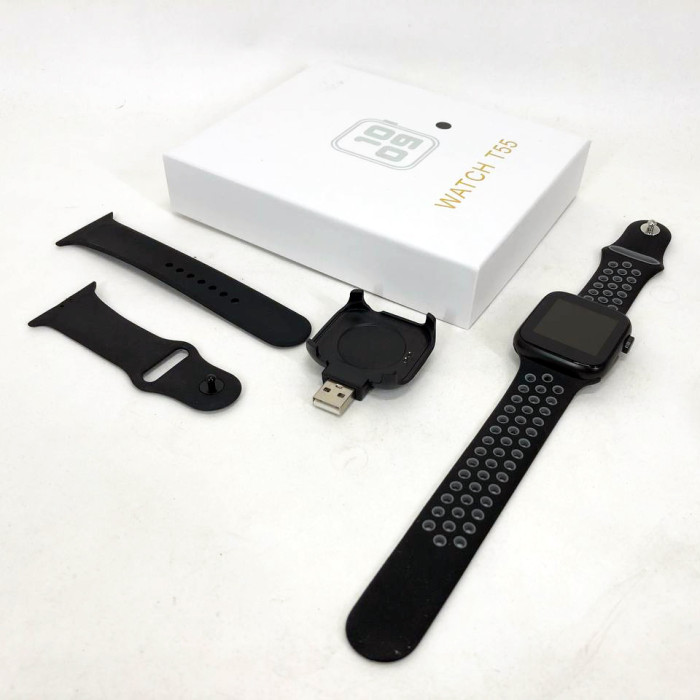 Розумний смарт годинник Smart Watch T55 з 2 ремінцями, підтримка дзвінків, спортивні режими, вологозахист ip 67