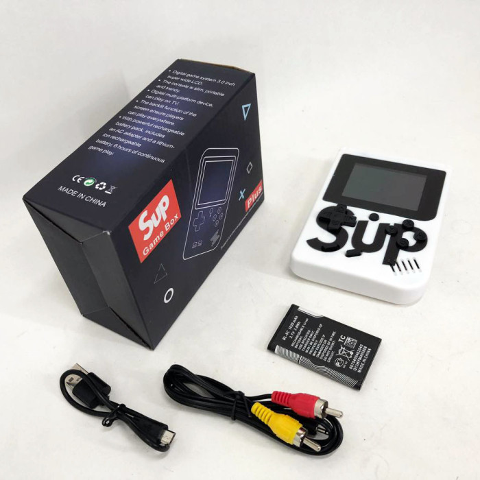 Ігрова приставка консоль Sup Game Box 500 ігор, Ретро приставка денді, Тетріс приставка. Колір: білий