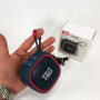 Портативна Bluetooth-колонка TG659 з ремінцем, Bluetooth колонка з підсвічуванням. Колір: синій