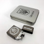 Дугова електроімпульсна запальничка USB Україна металева коробка HL-447. Колір: чорний