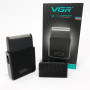 Електробритва VGR V-376 BLACK шейвер, Бюджетна машинка для стрижки бороди, Бездротова електробритва