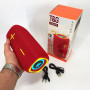 Портативна Bluetooth колонка TG654 8W з підсвічуванням, блютуз колонка для вулиці. Колір: червоний