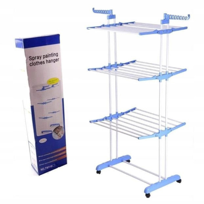 Сушарка для одягу, взуття та білизни Garment Rack, телескопічна стійка вішалка для одягу