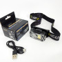 Ліхтар налобний YY-19B-3SMD+2COB(white+yellow+red), Налобний ліхтарик із usb зарядкою