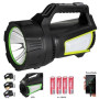 Ліхтар кемпінг переносний T100A-10W+2COB з бічними LED white/red/blue, Акумуляторна лампа для кемпінгу