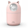 Зволожувач повітря Humidifier H2O Cat USB із котиком на 300мл. Колір: рожевий