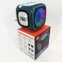Портативна Bluetooth колонка TG359 7W з підсвічуванням RGB, акумуляторна колонка для музики. Колір: синій
