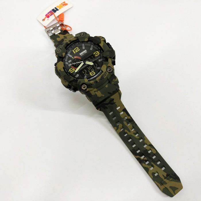 Годинник наручний чоловічий SKMEI 1520CMGN CAMO GREEN, годинник військовий чоловічий, для військовослужбовців. Колір: камуфляж