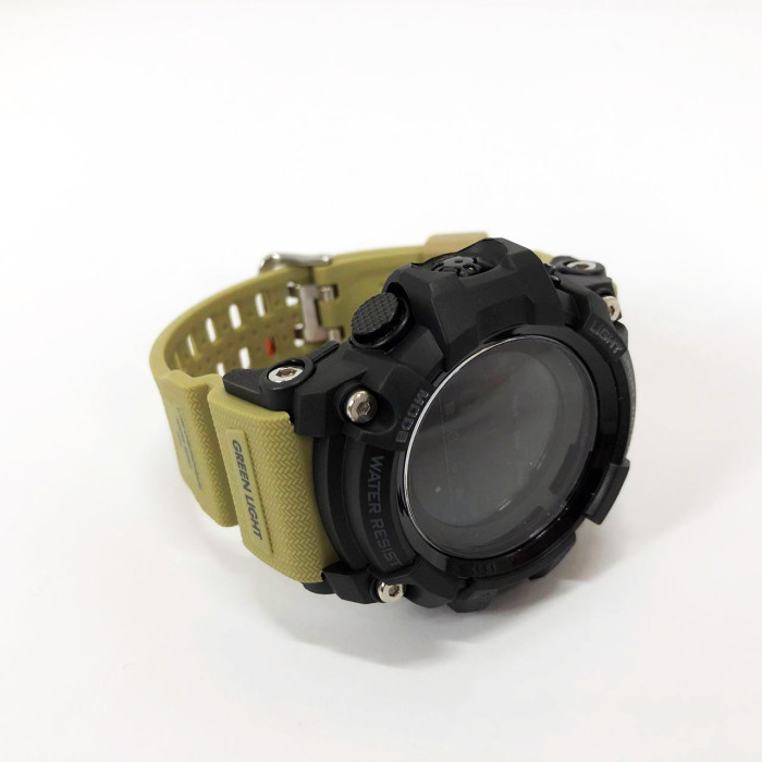 Годинник наручний чоловічий SKMEI 1384KH KHAKI, годинник наручний електронний тактичний. Колір: хакі