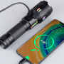 Ліхтар NIGHT VISION FLUORESCENCE X83 WHITE LASER PM30-TG, світлодіодний ручний акумуляторний портативний