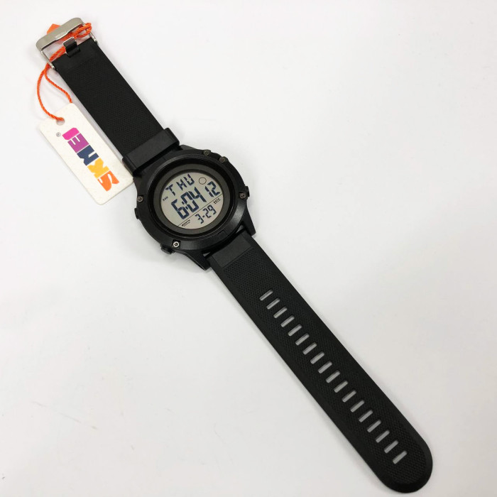 Годинник наручний чоловічий SKMEI 1508BKWT BLACK, годинник наручний електронний тактичний. Колір: чорний