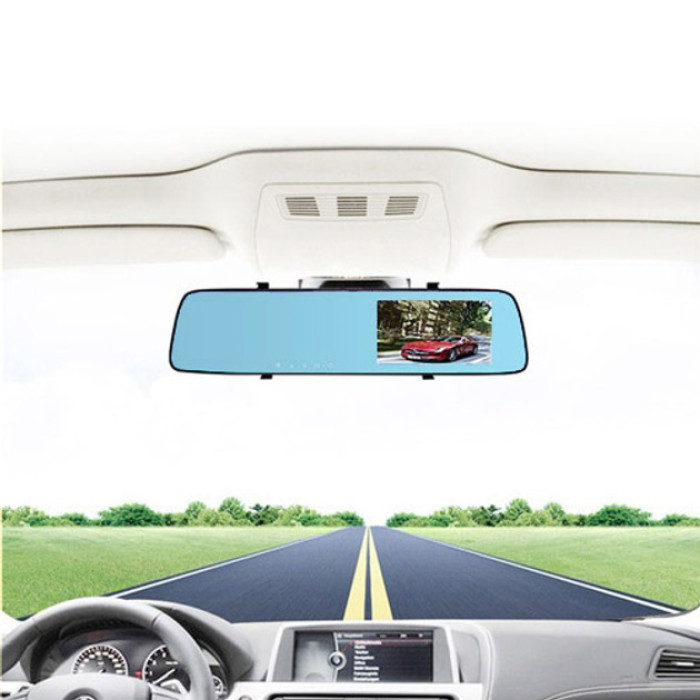 Автомобільний відеореєстратор-дзеркало L-9003 4,3" TOUCH SCREEN 2 камери 1080P Full HD