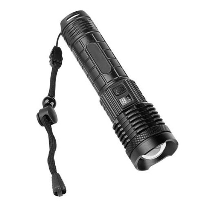 Ліхтарик PLD-H007 White Laser LED PM10-TG із вбудованим акумулятором PowerBank, Ліхтарик тактичний ручний