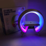 LED Лампа нічник з бездротовою зарядкою та Bluetooth динаміком G-Lite XM-X63, Годинник хамелеон з будильник