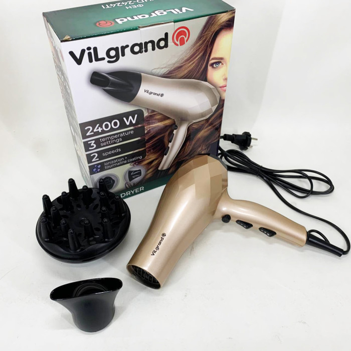 Фен VILGRAND VHD 2424TI. Цвет: бежевий